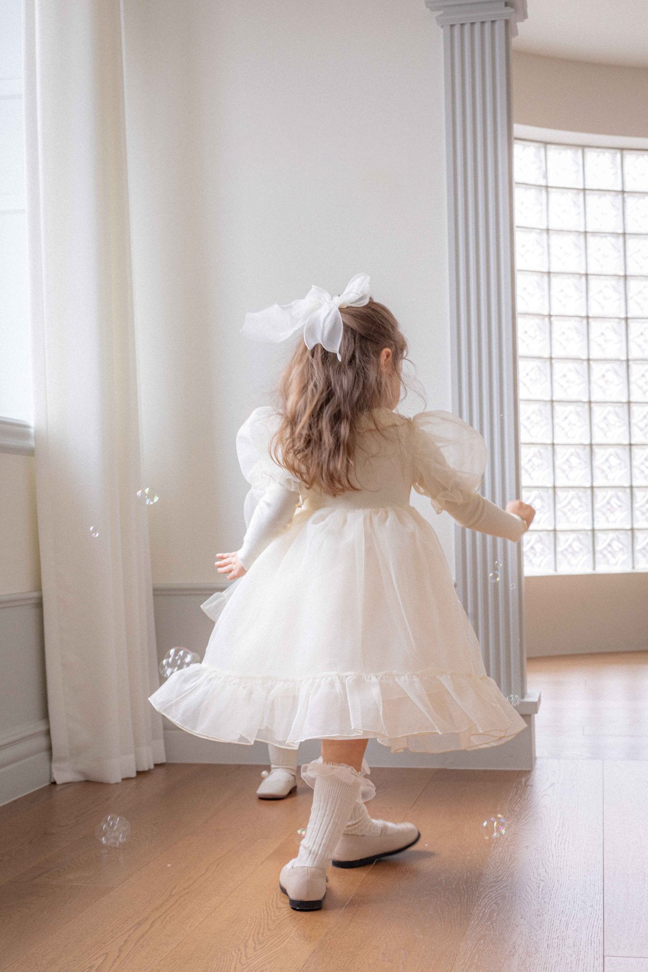 Eloise Organza Dress_  Cream