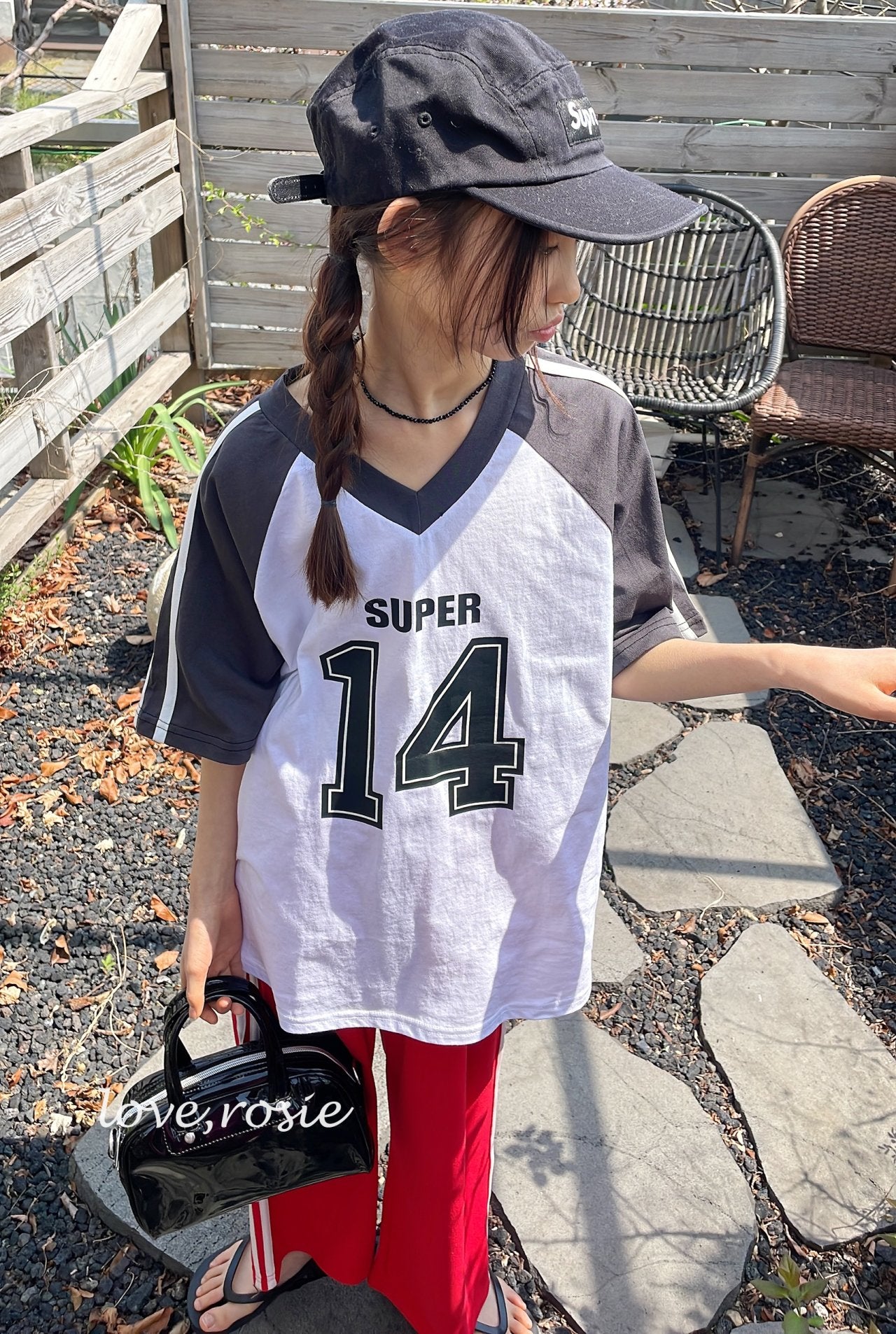 Rugby Number Raglan Top_ 2 Colors (Wholesale)