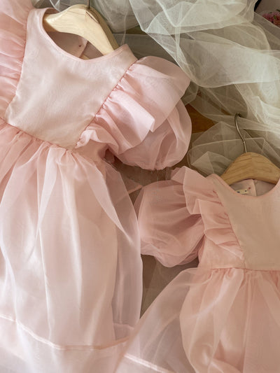 Ines Organza Dress_ Pink