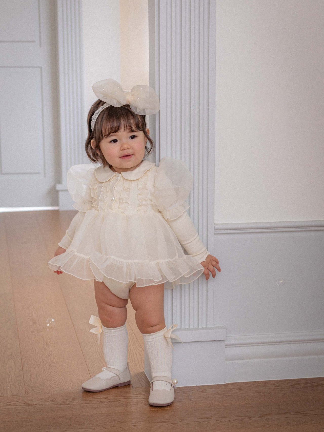Eloise Oganza Dress Romper_ Cream