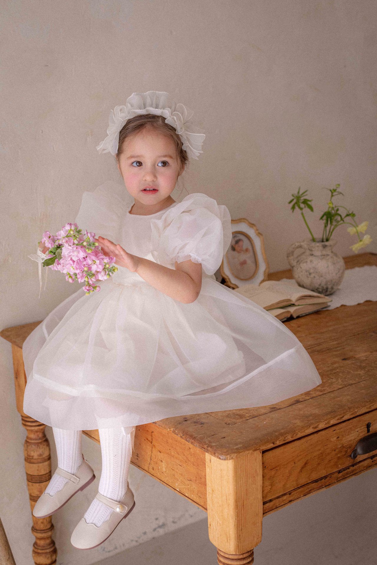 Ines Organza Dress_ Cream