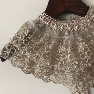 Vintage Pearl Frill Neck Collar