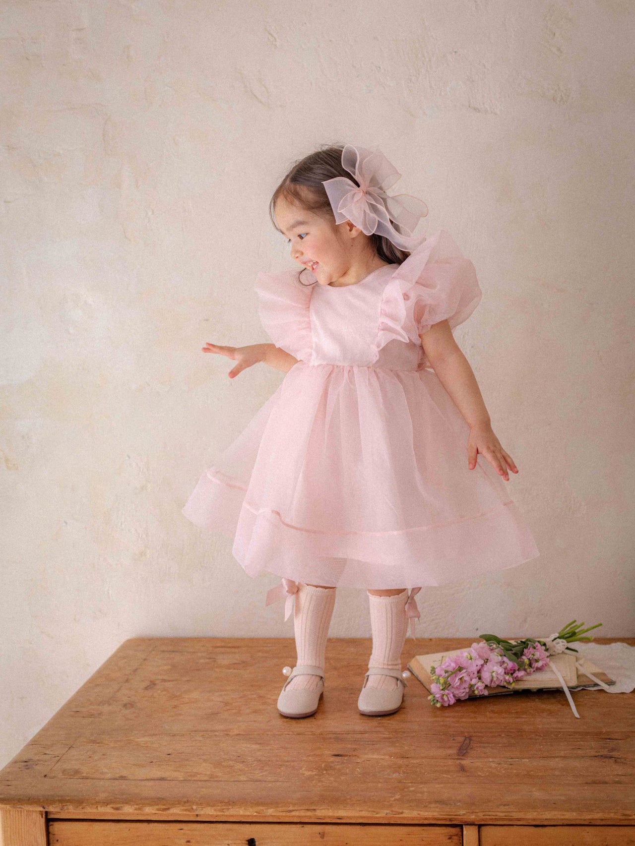 Ines Organza Dress_ Pink