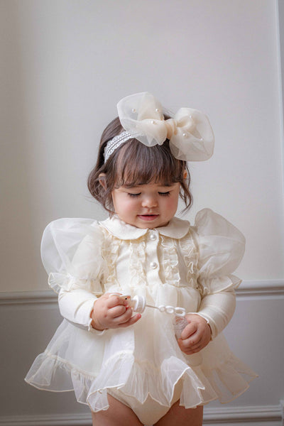 Eloise Oganza Dress Romper_ Cream