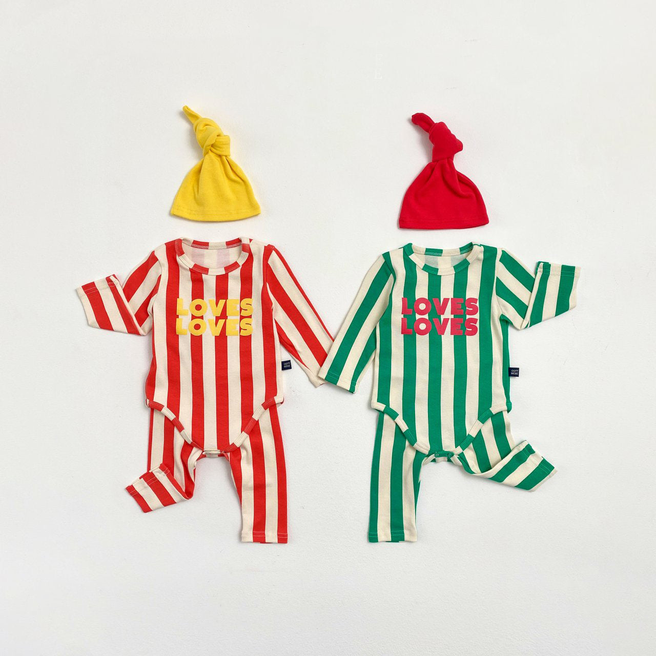 Pippi Romper&Pants&Bonnet Set_ 2 Colors