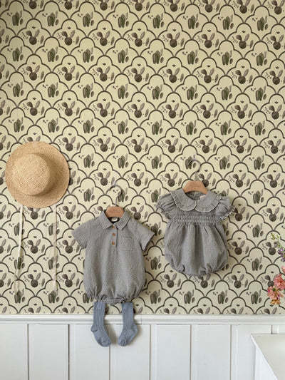 Zimmer Check Romper_ Skyblue