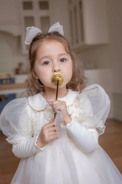 Eloise Organza Dress_  Cream