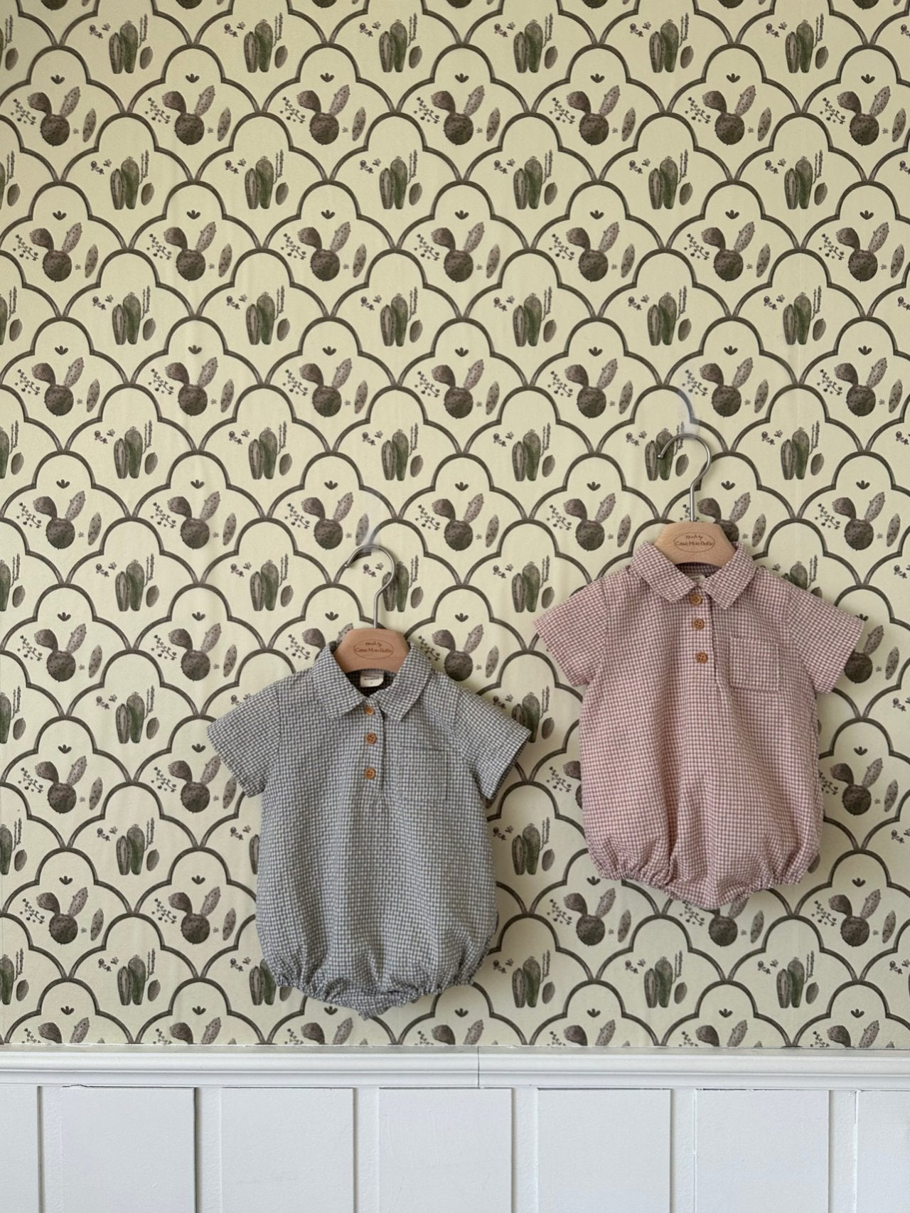 Zimmer Check Romper_ Skyblue
