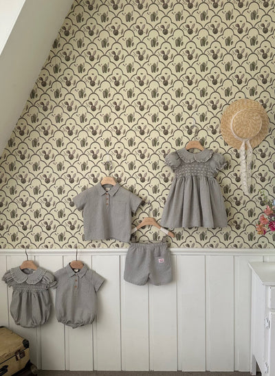 Zimmer Check Romper_ Skyblue