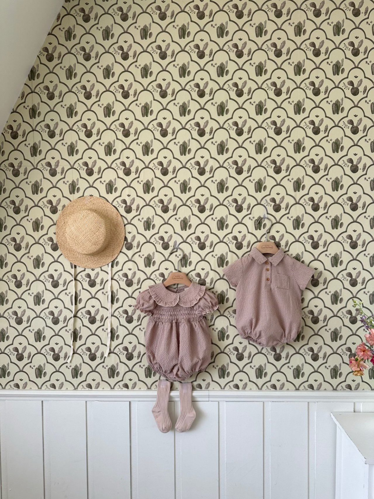Smock Zimmer Romper_ Indie pink