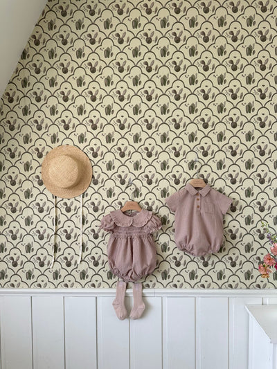 Smock Zimmer Romper_ Indie pink