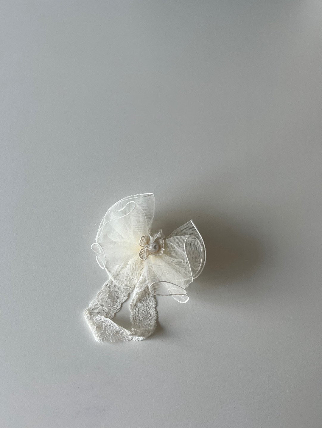 Pearl Lace Headband_ 2 Colors