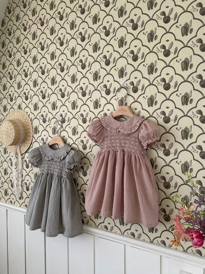 Smock Zimmer Dress_ Indie pink