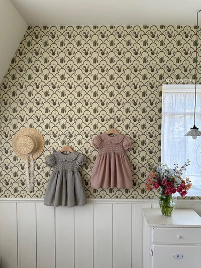 Smock Zimmer Dress_ Indie pink