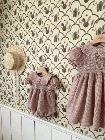 Smock Zimmer Dress_ Indie pink