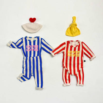 Pippi Romper&Pants&Bonnet Set_ 2 Colors