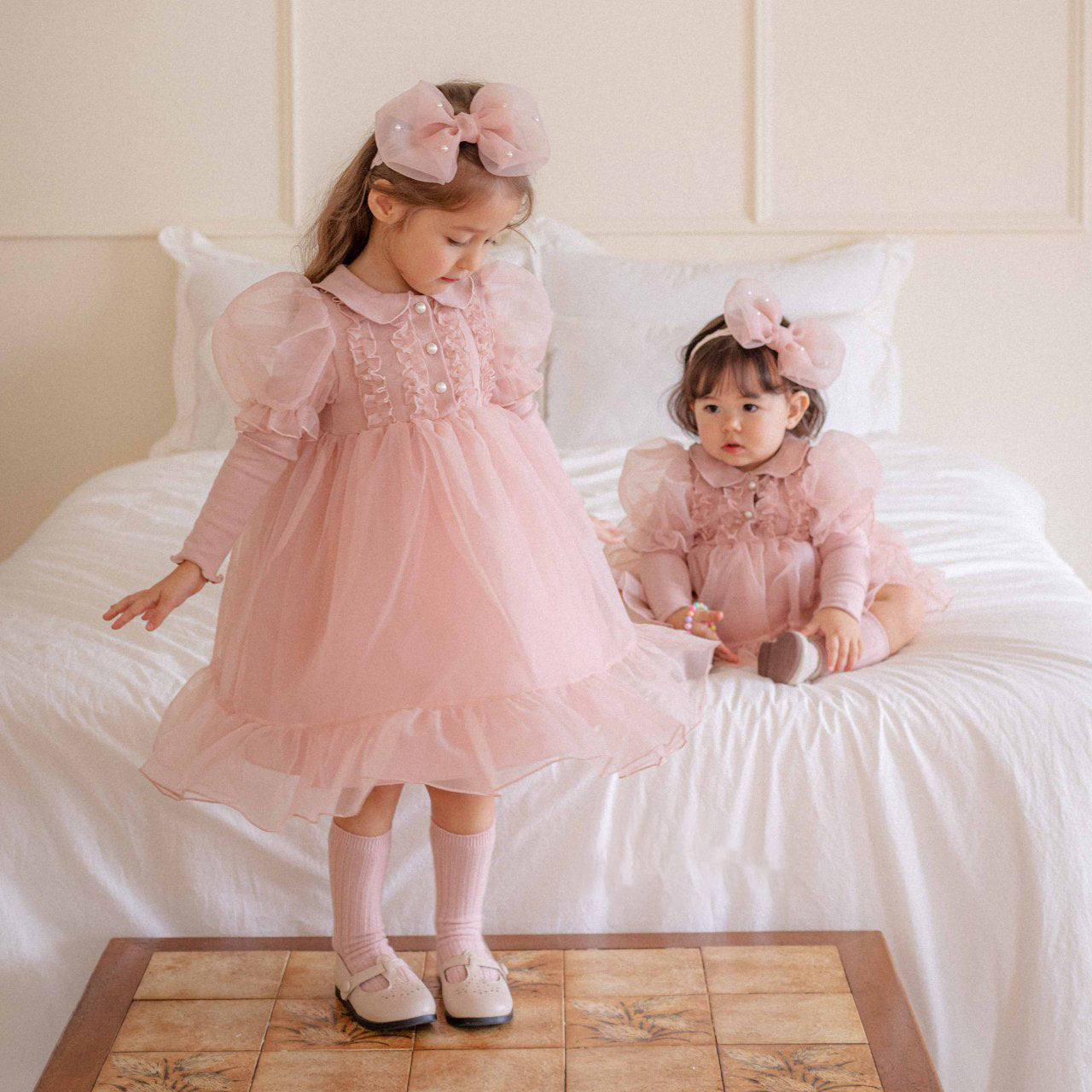 Eloise Organza Dress_  Pink
