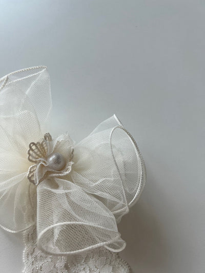 Pearl Lace Headband_ 2 Colors