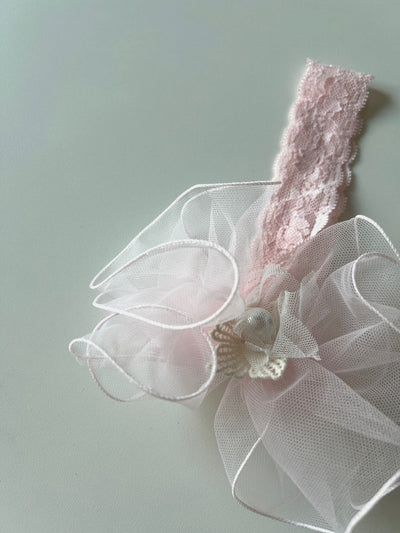 Pearl Lace Headband_ 2 Colors