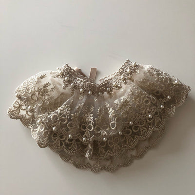 Vintage Pearl Frill Neck Collar