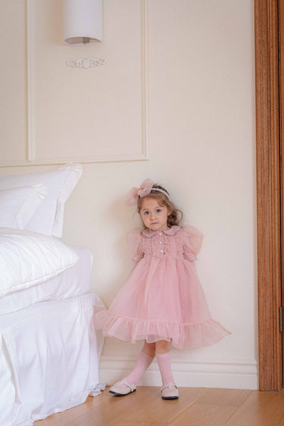Eloise Organza Dress_  Pink