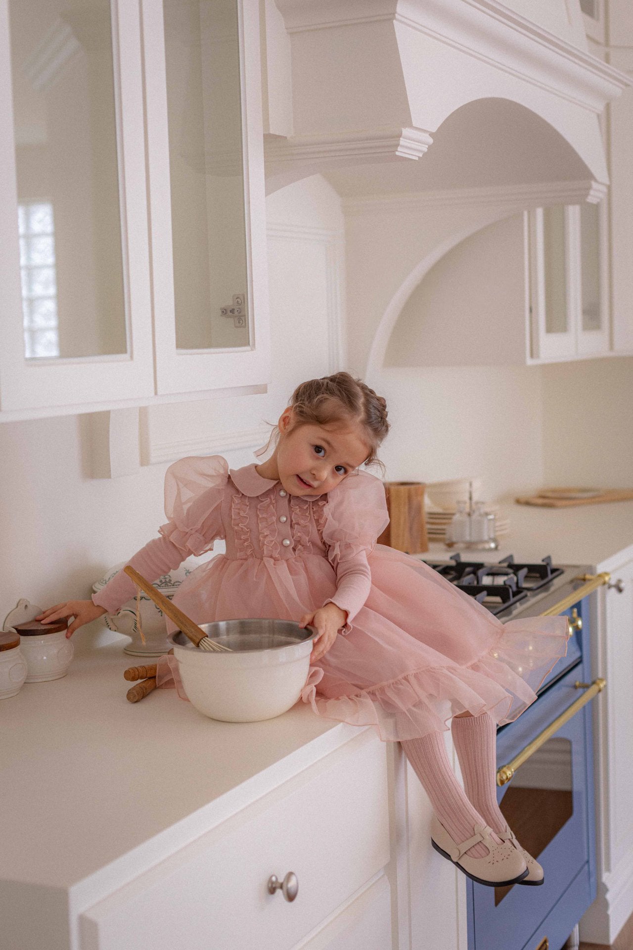 Eloise Organza Dress_  Pink