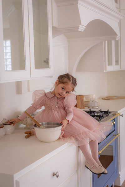 Eloise Organza Dress_  Pink
