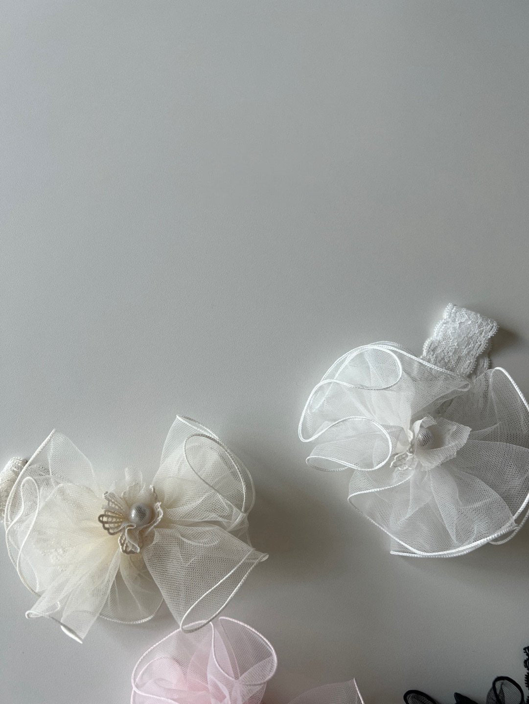 Pearl Lace Headband_ 2 Colors