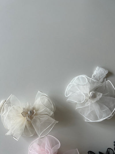 Pearl Lace Headband_ 2 Colors