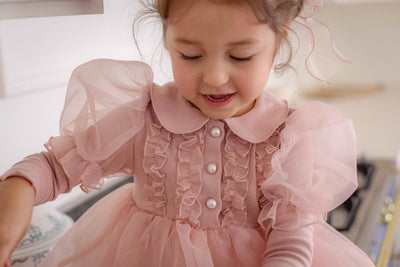 Eloise Organza Dress_  Pink