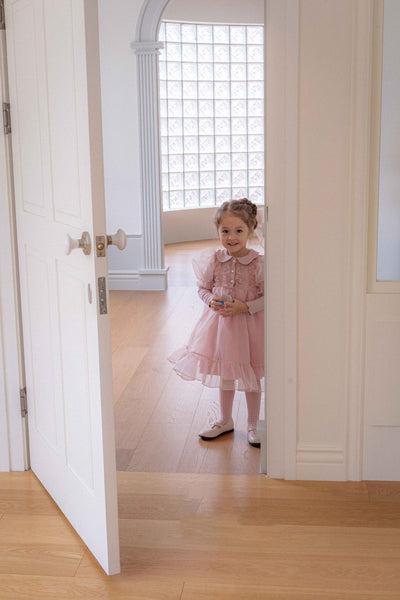 Eloise Organza Dress_  Pink