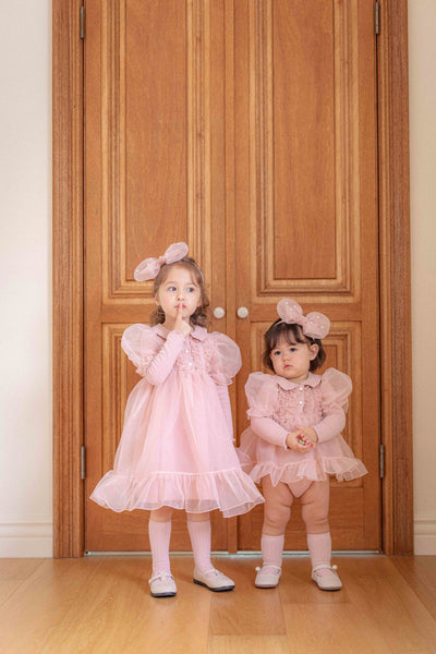 Eloise Organza Dress_  Pink