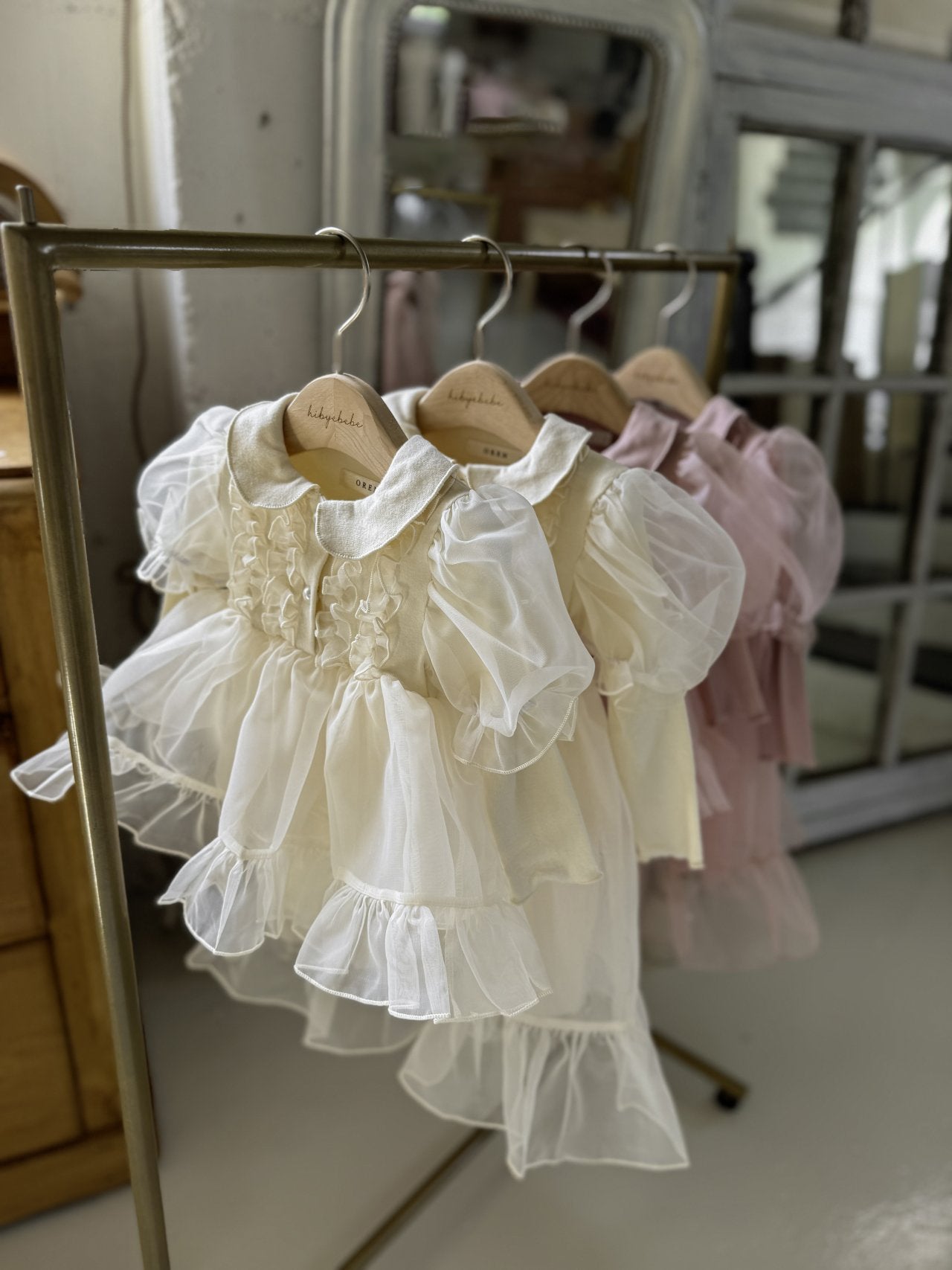 Eloise Organza Dress_  Cream