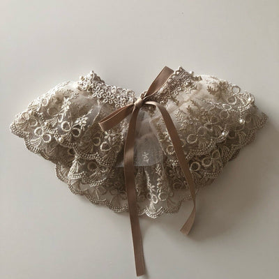 Vintage Pearl Frill Neck Collar