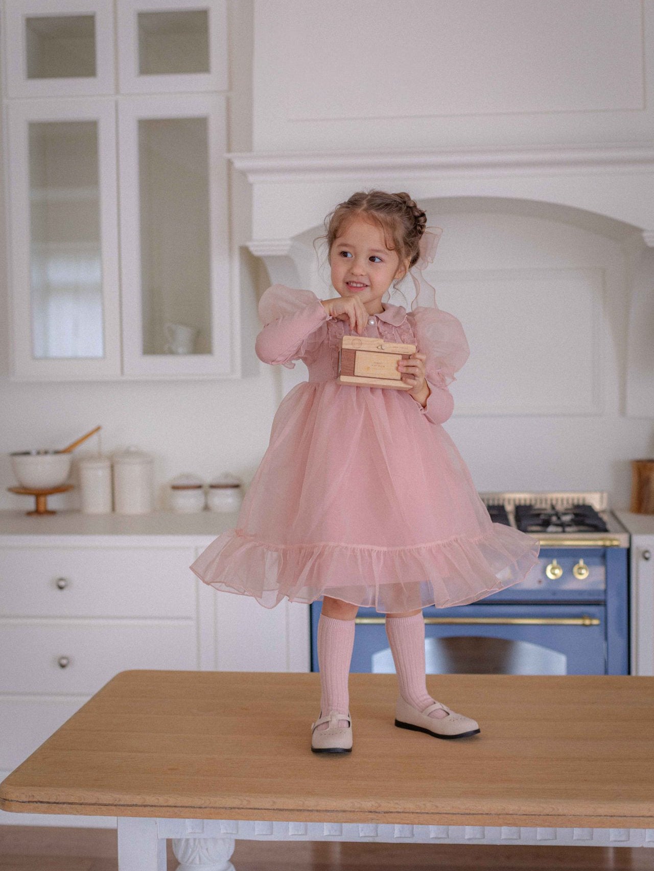 Eloise Organza Dress_  Pink