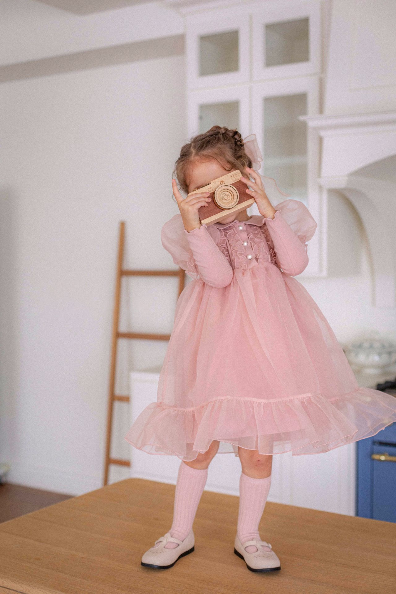 Eloise Organza Dress_  Pink