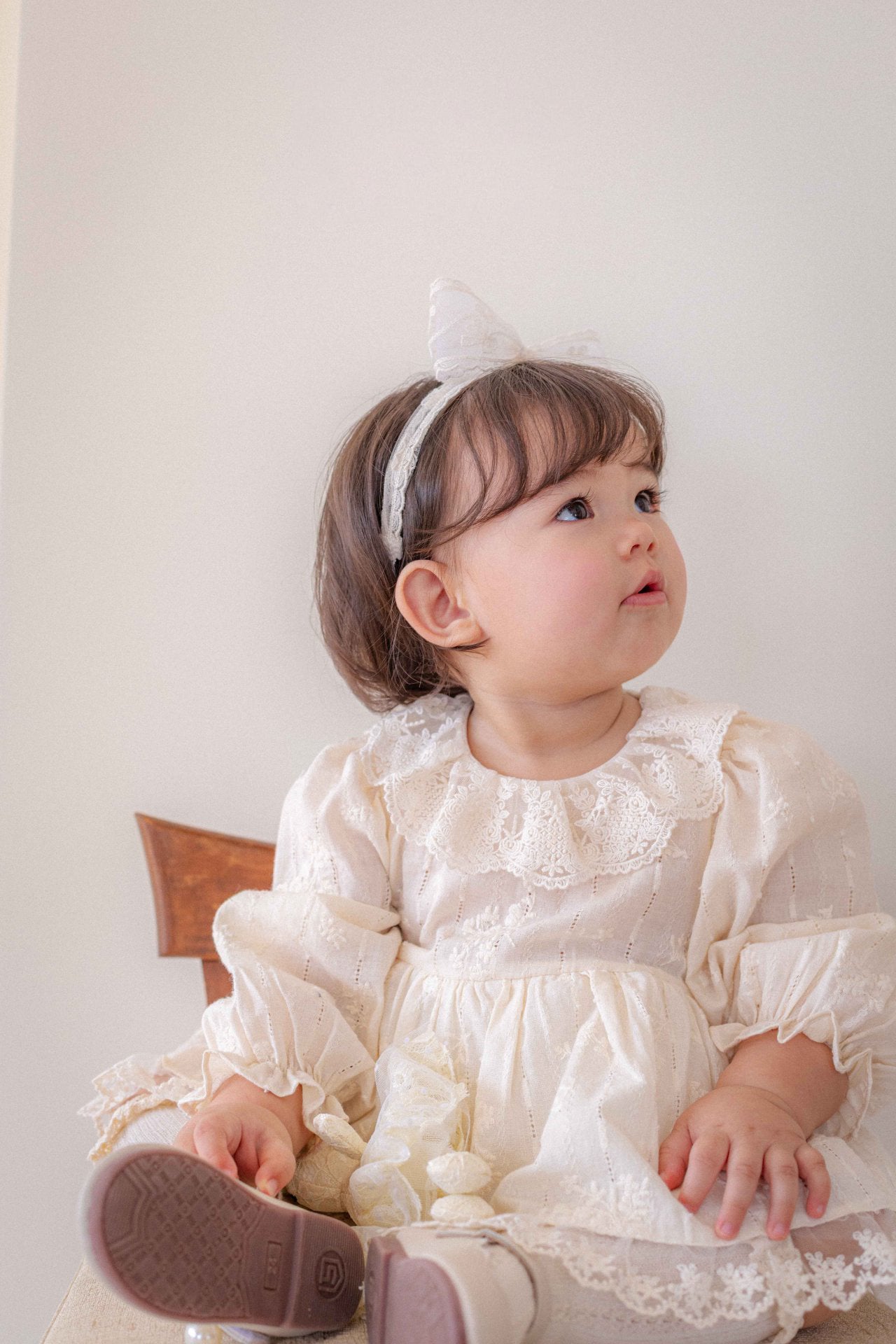 Vanilla Embroidery Dress Romper