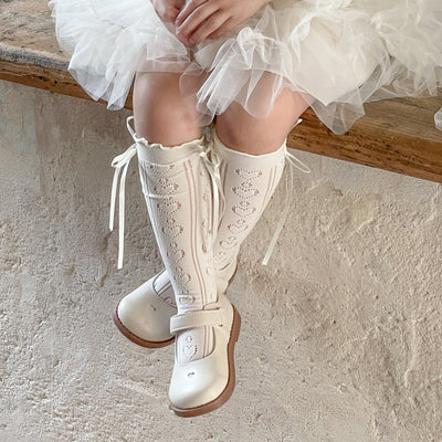 3 Set Ballerina Ribbon Knee socks