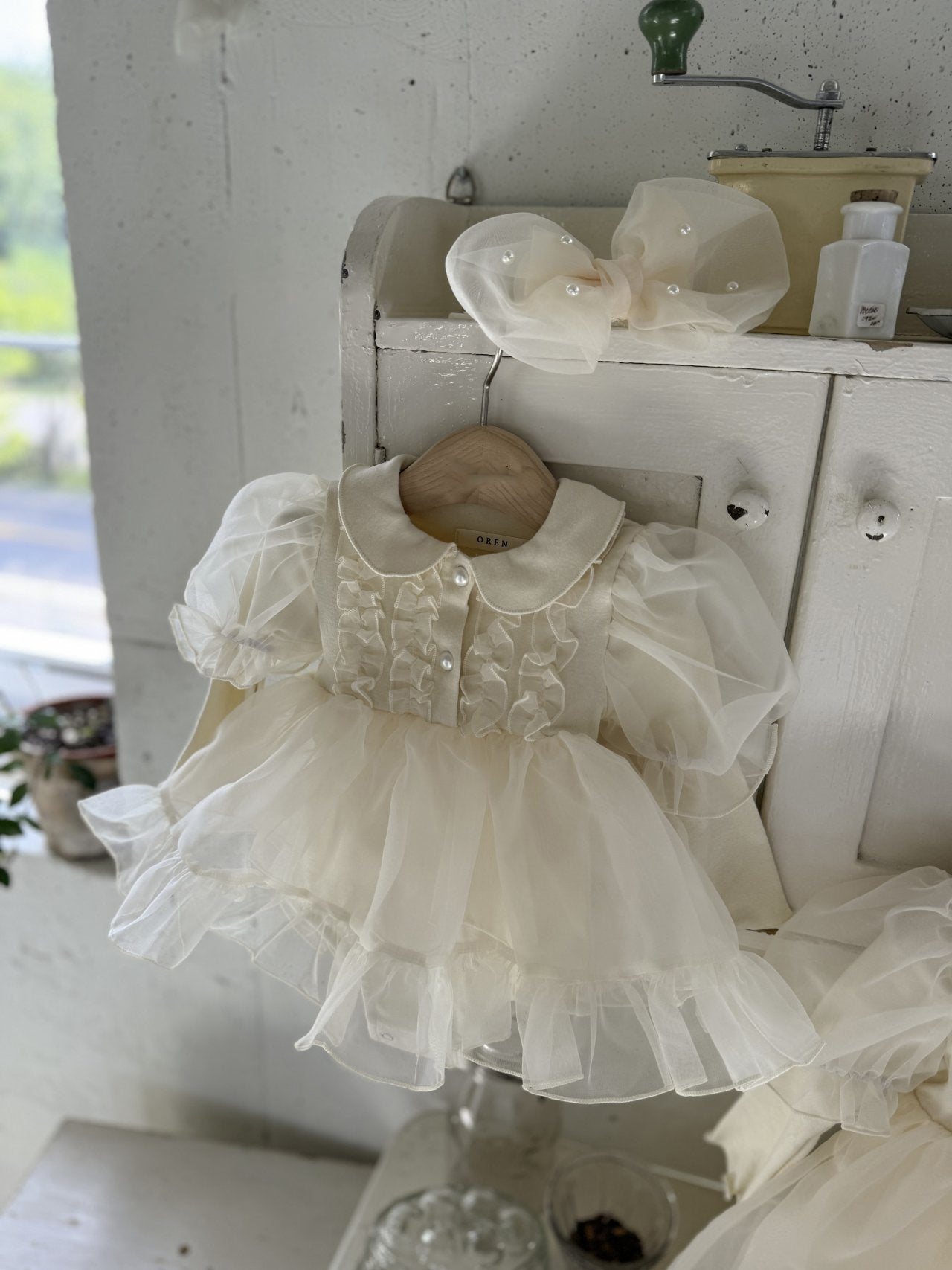 Eloise Oganza Dress Romper_ Cream