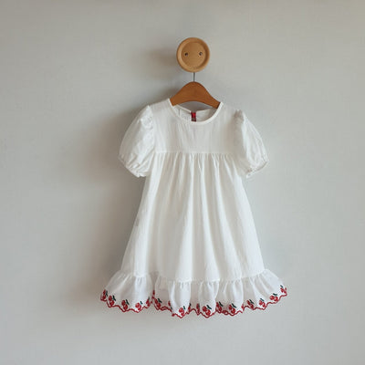 Cherry Embroidery Dress