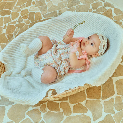 Glen Smocking Romper_ Coral