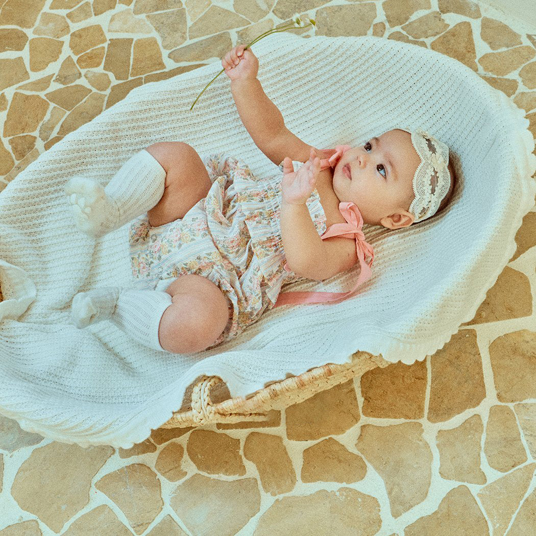 Glen Smocking Romper_ Coral