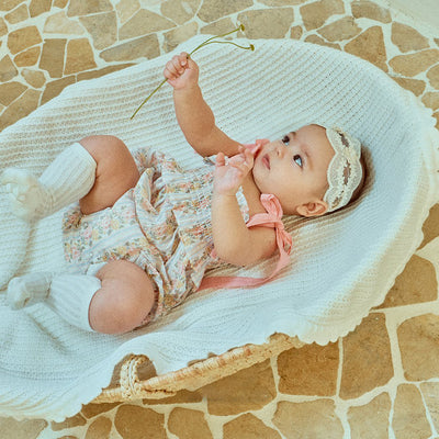 Glen Smocking Romper_ Coral