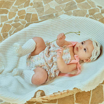 Glen Smocking Romper_ Coral