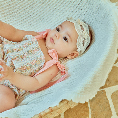 Glen Smocking Romper_ Coral