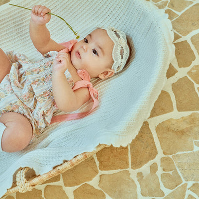 Glen Smocking Romper_ Coral