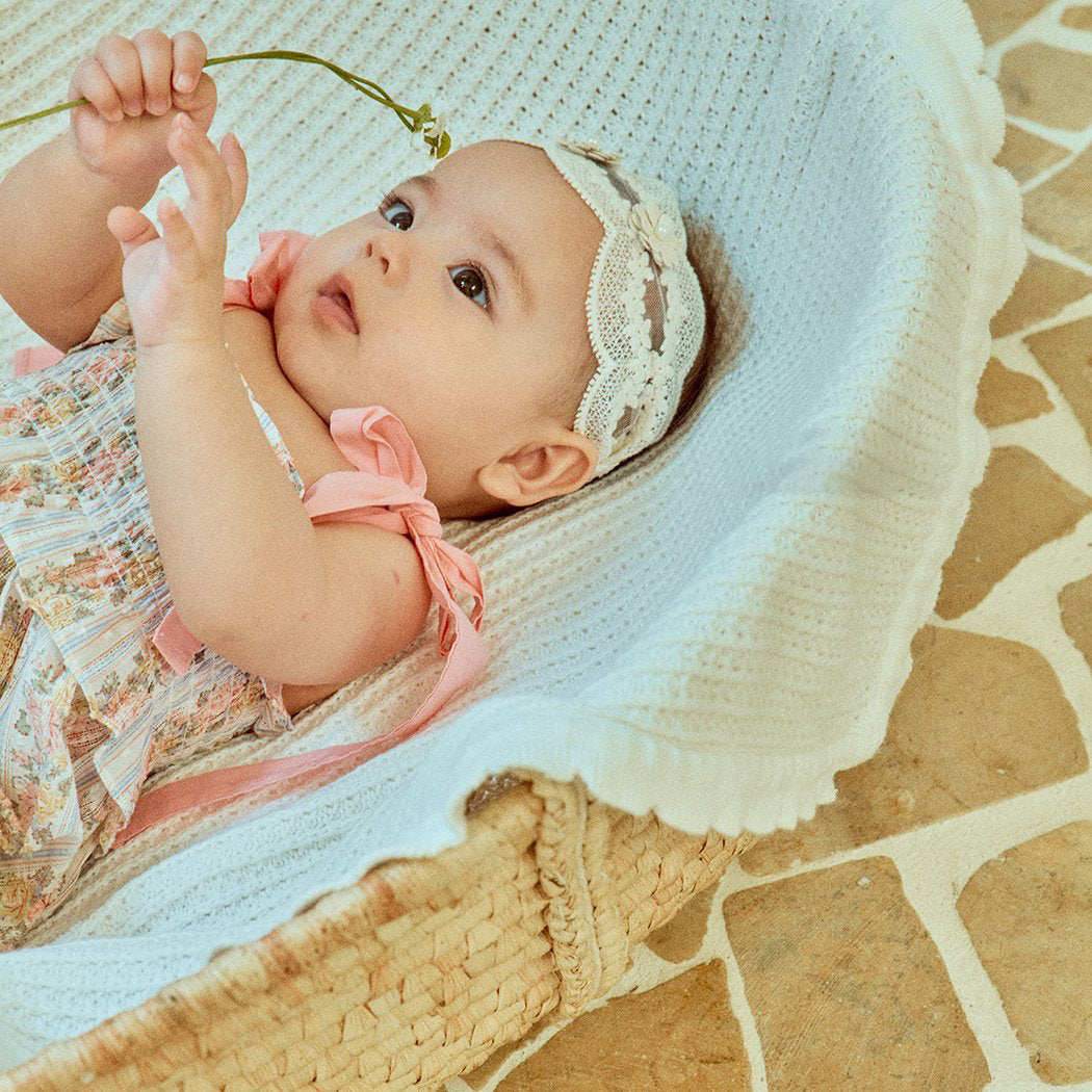 Glen Smocking Romper_ Coral