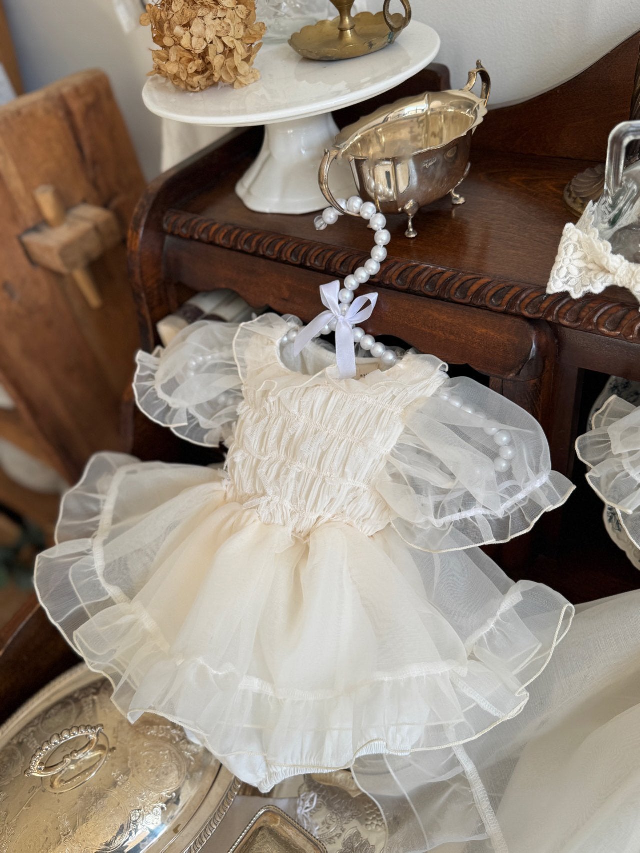 Lauren Dress Romper_ Cream