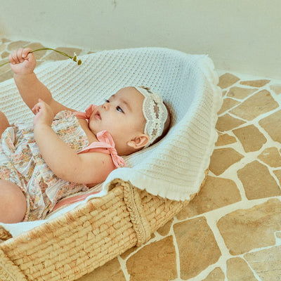 Glen Smocking Romper_ Coral