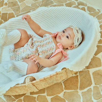 Glen Smocking Romper_ Coral